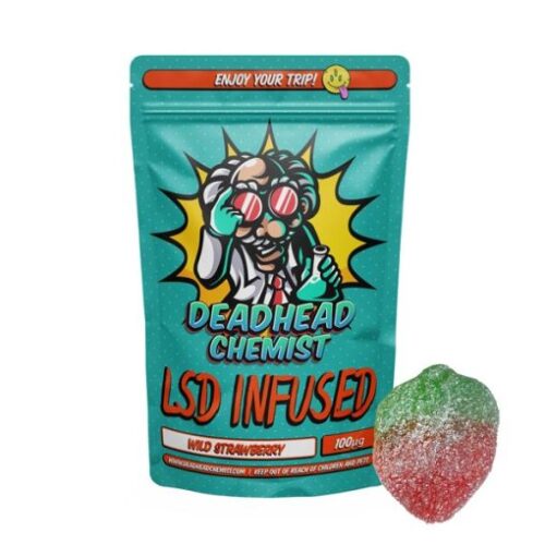 Lsd edible 100ug wild strawberry gummy deadhead chemist